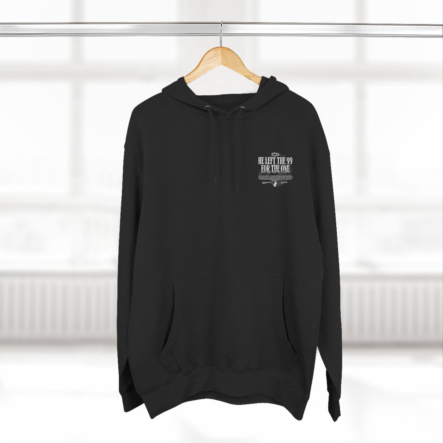 He Left the 99 For the One Hoodie — Christian Faith Graphic Hoodie